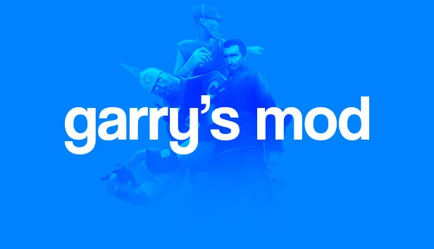 Garry's Mod game promotional banner featuring the iconic sandbox game logo